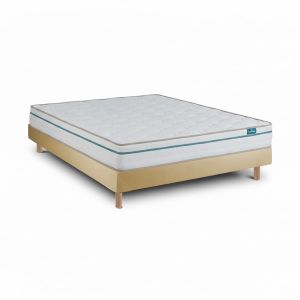 Leafsleep cloud one colchão 200x90 e sommier bege