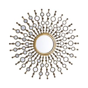 Espelho blois 70 cm 70 cm metal dourado