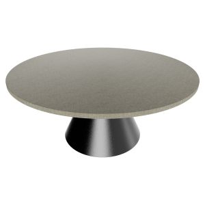 Artù black - mesa de jantar ⌀ 120 cm de madeira laminada cinza texturizado