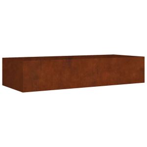 vidaXL jardinera acero corten 200x80x40 cm
