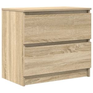 Móvel para tv - helloshop26 - 60 x 35 x 54 cm - carvalho sonoma - 2 gavetas
