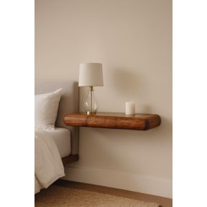 Artisan furniture console de madeira maciça para montagem na parede solis