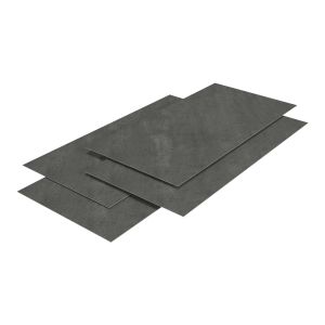 Revestimento de parede bladel 4 painéis PVC 120x60cm - pedra cinzenta