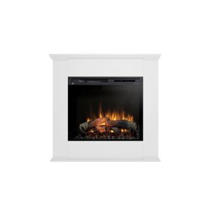 Lareira elétrica LED autónoma kelia de 28", branca