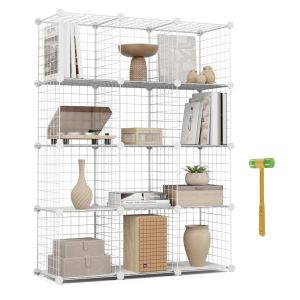 Newlux estante modular titan c9 31,5x94,5x94,5 cm metálica – 9 cubos