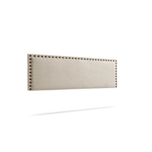 Cabeceira estofada modena aqualine 210x55x8 cm - bege torrado - moonia