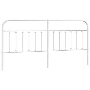 vidaXL cabecero de metal blanco 193 cm