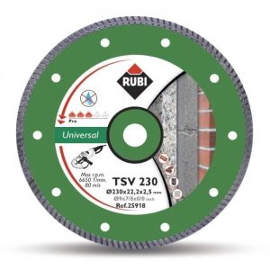 Disco diamante - rubi - tsv pro - ø 230 mm - alta performance - corte de ma