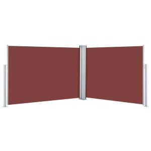 Toldo lateral retrátil 120x1000 cm castanho
