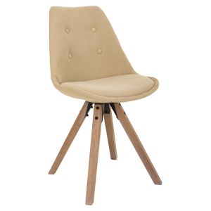 Cadeira de madeira creme 48x44x47/84