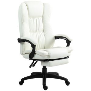 Cadeira de escritório com massagem pu, pp, espuma e nylon color beige