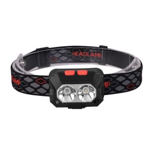 Lanterna USB 6 modos IPX4 pesca camping caminhada recarregável