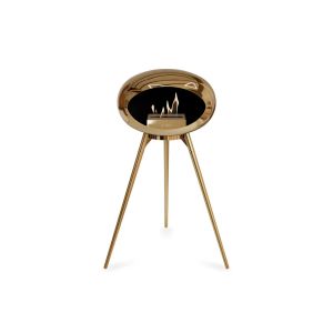 Lareira bioetanol ground high chromed rose gold