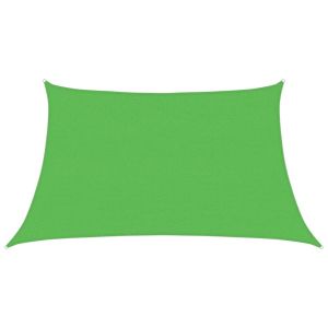 vidaXL toldo de vela hdpe verde claro 160 g/m² 3/4x2 m