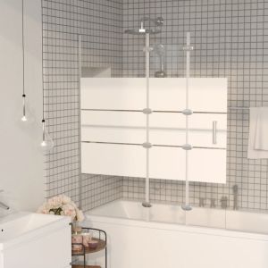Divisória de chuveiro dobrável esg 120x140 cm branco