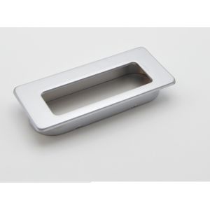 Puxador retangular para mobiliário zamac 83x36 mm cromado mate