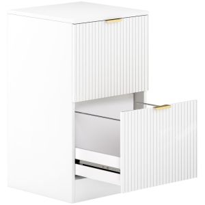 Arquivador 40x40x71 cm mdf color blanco Homcom