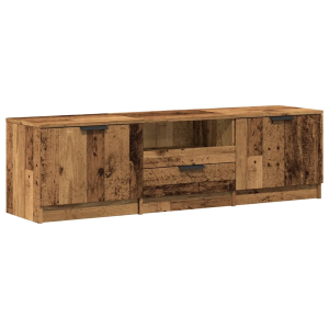Móvel de tv - helloshop26 - 140 x 35 x 40 cm - madeira velha - grande armaz