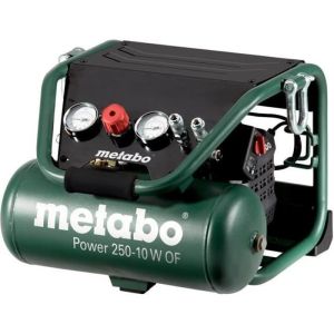 Metabo power 250 - 10 w de 10 hp compressor 2 litros sem óleo, construção e