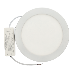 Downlight LED 12w redondo, superfície luz branca neutra 4200k, branco