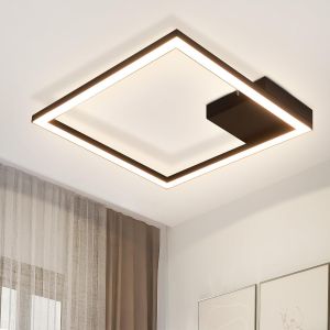 Nettlife LED luz de teto branca quente moderna lâmpada de corredor preta