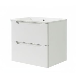 Móveis banho lavatório, victoria 60x45 cm branco fosco 2 gavetas suspensas
