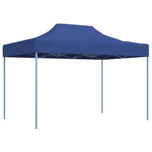 Tenda dobrável profissional para festas 3x4 m aço azul