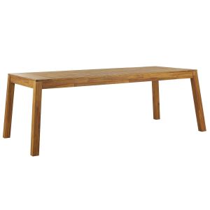 Mesa de refeição de jardim livorno 210 cm 90 cm madeira de acácia castanho