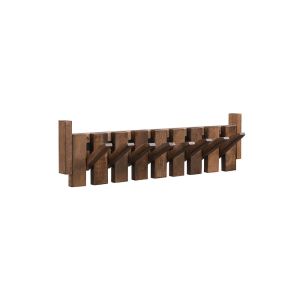 Perchero porte nogal marrón - 56 x 15 cm