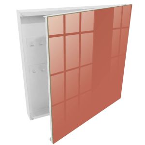 Caixa para chaves decorativa 30x30x5, abertura à direita branca