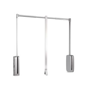 Emuca varão basculante para roupeiro sling, 830 - 1150, cromado, aço e