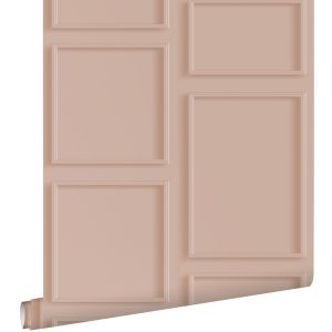 Estahome papel de parede revestimento de paredes rosa antigo 50 x 900 cm