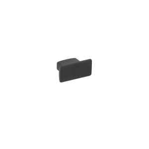 Puxador para móveis, zamac, 30 x 16 mm de diâmetro, preto