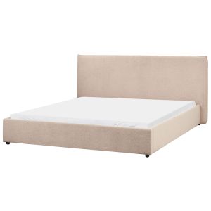 Cama bouclé lavaur 180 x 200 cm taupe