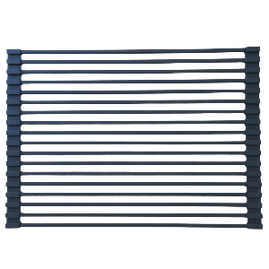Escurridor de platos plegable 43 x 31cm de acero inoxidable silicona negro