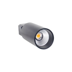 Projetor LED de trilho klynder medium 20w ø6.5x19.5cm preto 30000h secom
