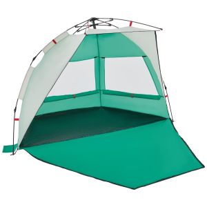 Tenda praia 2 pessoas libertação rápida impermeável verde mar