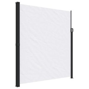 Toldo lateral retrátil 220x500 cm branco
