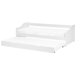 Cama gavetão madeira de pinho luneray 90 x 200 cm branco