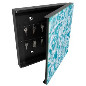 Caixa para guardar chaves decorativa 30x30x5, abertura à direita tulup