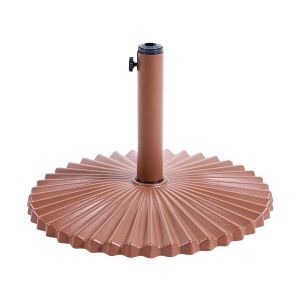 Base para guarda-sol carezza redonda castanho 21 kg