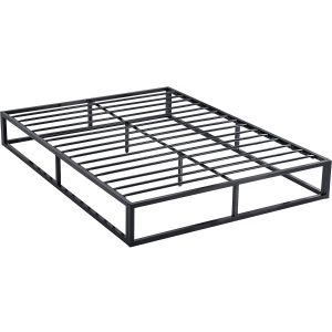 Estrutura de cama metálica 160 x 200 cm - preto