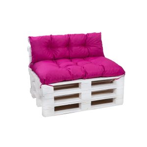 Almofadas de paletes exteriores 120x60x40cm almofadas jardim rosa