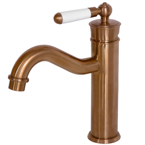 Leeds mezclador bajo lavabo rétro cobre cepillado