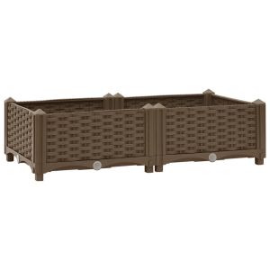 vidaXL arriate 80x40x23 cm polipropileno