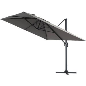 Guarda-sol de jardim offset em alumínio "sun 4" - retângulo - 3 x 4 m + cap