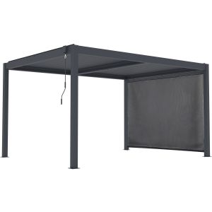 Pérgula bioclimática com LED e toldo de alumínio <<windsor premium>> - 3 x