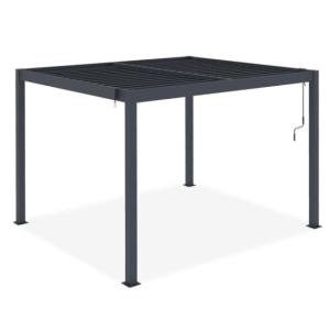 Piana 3x2,5m pérgola bioclimática autoportante em alumínio cinza