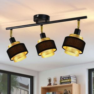Nettlfe luminária de teto e14 preto 52.5x28