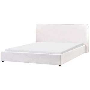 Cama veludo lavaur 180 x 200 cm branco creme
